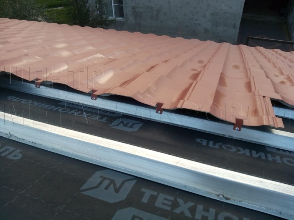 Металлочерепица Геркулес 8004 терракотовый Стальной Бархат от Центра Металлокровли в Волгограде