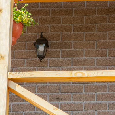 Фaсадная плитка Hauberk коллекция Кирпич цвет Античный на фасаде дома фото 3