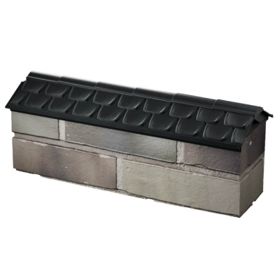 Парапет Elbrus Черный на 0.5 кирпича 130мм фото 3