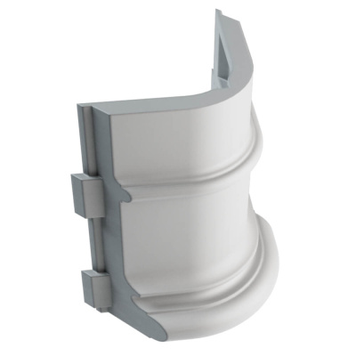 Подступенок угловой Verona 110х140х30мм Мраморный фото 2